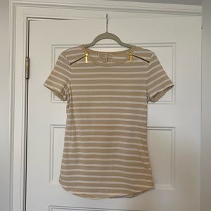 Michael Kors Stretch Cotton Striped T-Shirt size Small